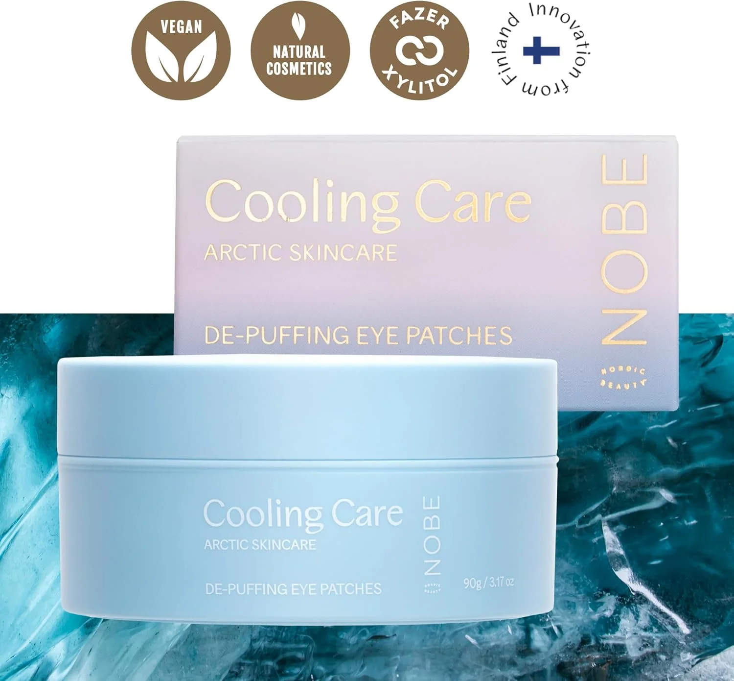 پدهای خنک کننده و رفع پف زیر چشم NOBE - 30 جفت پد هیدروژلی مرطوب کننده برای رفع سیاهی زیر چشم - پدهای خنک کننده، بدون عطر و حاوی هیالورونیک اسید، مراقبت از چشم پدهای خنک کننده و رفع پف زیر چشم NOBE - 30 جفت پد هیدروژلی مرطوب کننده برای رفع سیاهی زیر چشم - پدهای خنک کننده، بدون عطر و حاوی هیالورونیک اسید، مراقبت از چشم