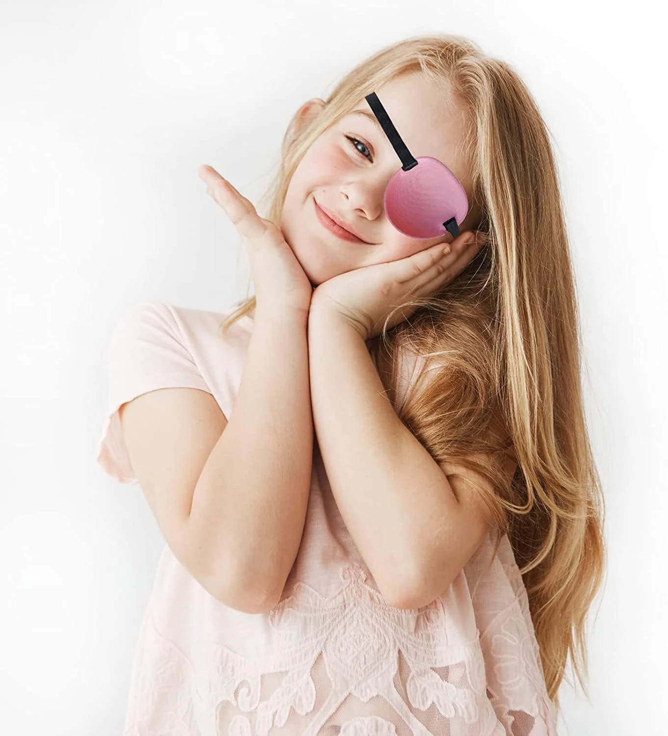 پد چشم 6 عددی، پدهای چشمی نرم، پد چشم قابل تنظیم برای بزرگسالان و کودکان، پدهای چشم برای چشم چپ یا راست، طراحی شیار سه بعدی، تنفس پذیر، برای تمرین تنبلی چشم