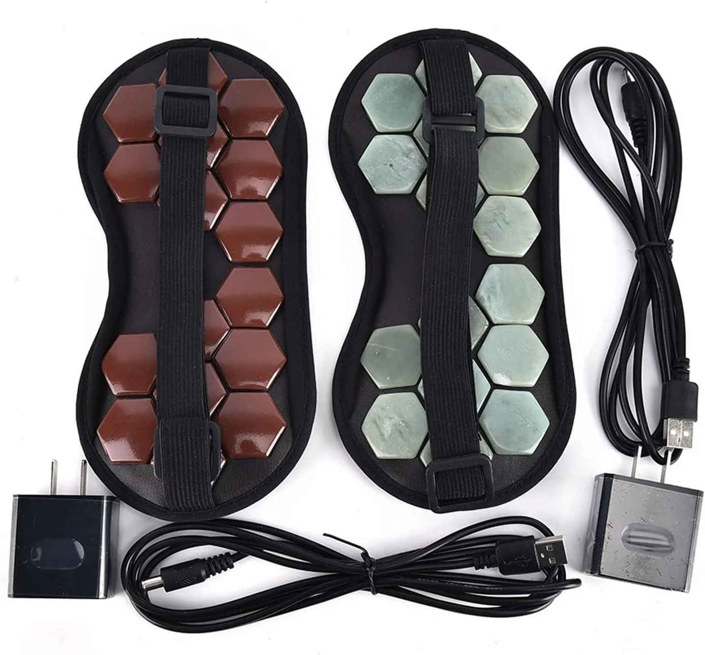 ماسک چشم گرمایی ژرمانیوم، ماسک چشم الکتریکی حرارتی برای مراقبت از چشم، مناسب سفر، ماسک خواب صورت چند منظوره (آبی تیره)