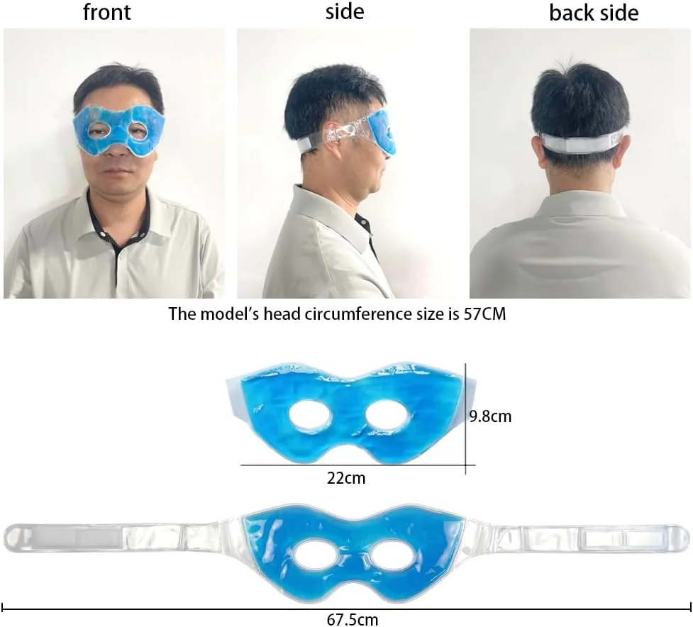 2 عدد ماسک چشم ژلی گرم و سرد قابل استفاده مجدد برای پف، سیاهی دور چشم، کیسه های زیر چشم، خشکی چشم، سردرد، میگرن، تسکین استرس - ماسک ژلی خنک کننده و کمپرس (آبی) 2 عدد ماسک چشم ژلی گرم و سرد قابل استفاده مجدد برای پف، سیاهی دور چشم، کیسه های زیر چشم، خشکی چشم، سردرد، میگرن، تسکین استرس - ماسک ژلی خنک کننده و کمپرس (آبی)