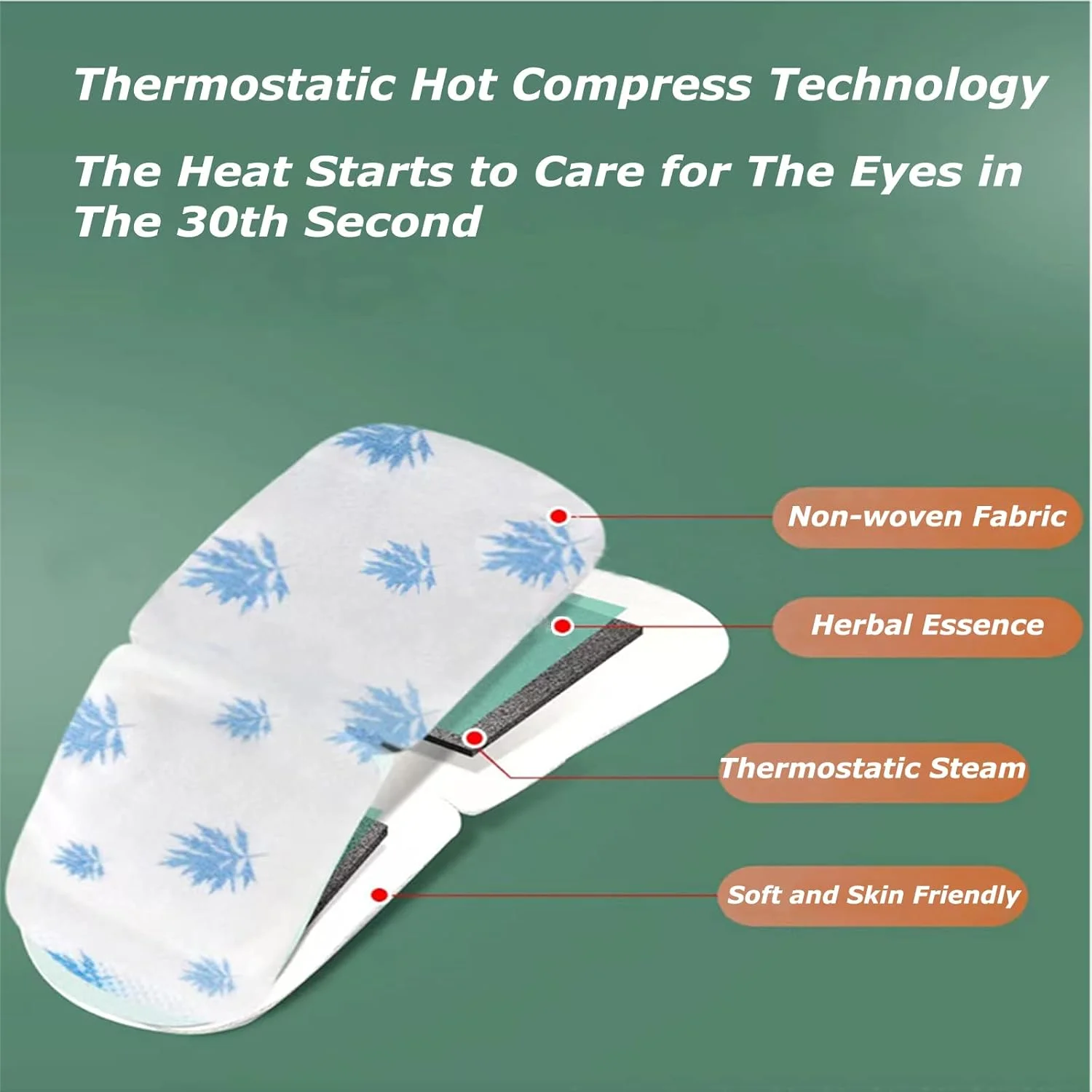ماسک چشم بخار خود گرم شونده Qiai، بسته 10 عددی برای خواب بهتر و اسپا چشم | کاهش سیاهی و پف زیر چشم | تسکین خستگی، خشکی و خارش چشم | کاهش چین و چروک | ماسک چشم گرم شونده قابل حمل برای مراقبت شخصی
