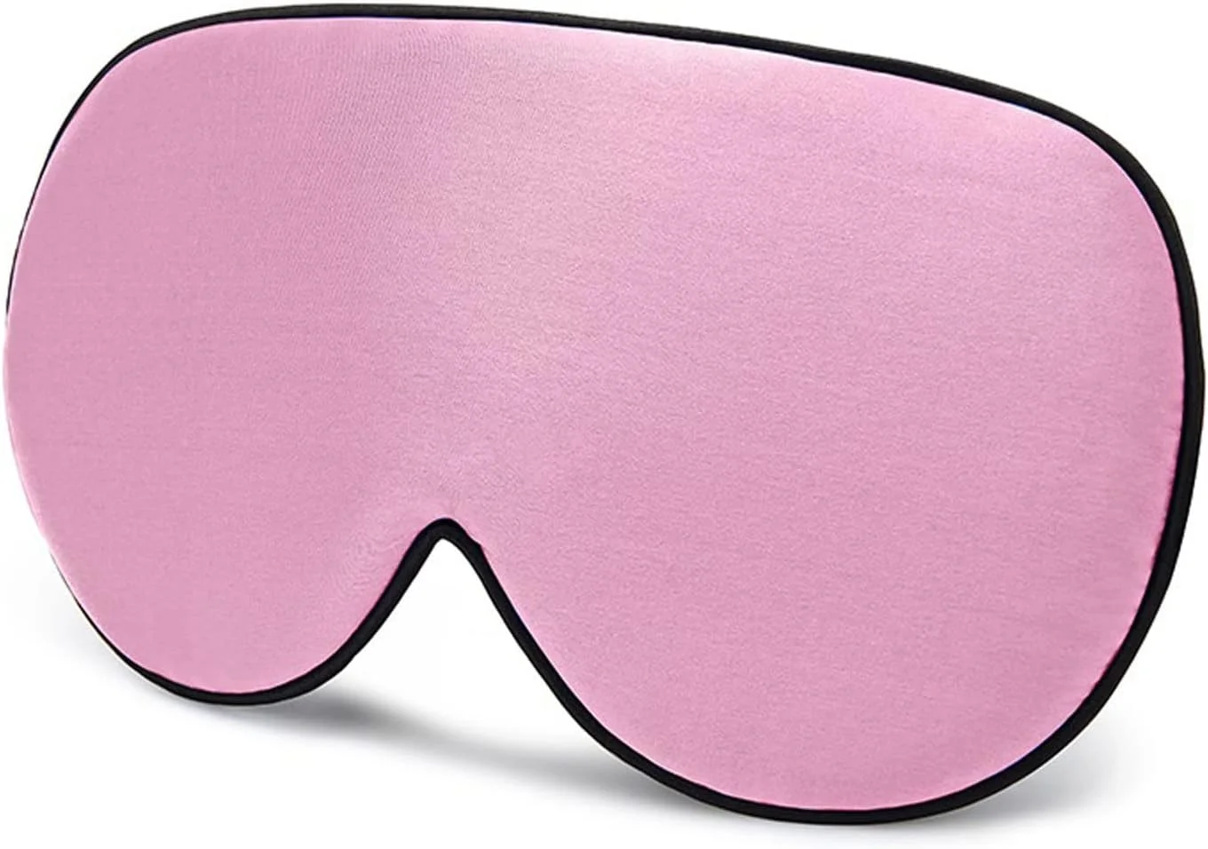 چشم بند خواب ماسک چشم ابریشم طبیعی نرم و لطیف، کمک به خواب راحت و دارای چسب راحت (صورتی)