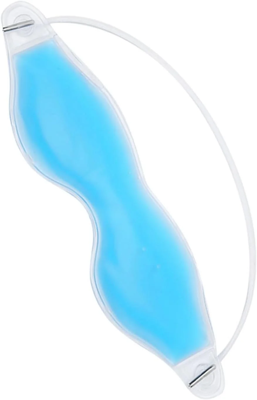 ماسک چشم ژلی خنک کننده تابستانی قابل استفاده مجدد - کمپرس یخ برای رفع پف و سیاهی دور چشم، ماسک خواب آرامش بخش با بند قابل تنظیم برای آقایان و بانوان، لوازم ضروری اسپا و مسافرت