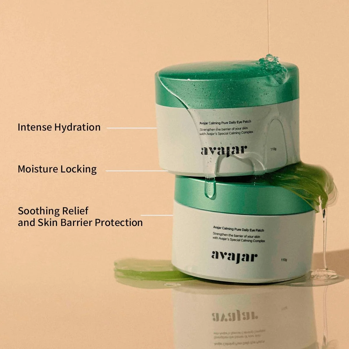 پچ دور چشم روزانه تسکین دهنده آواژار – پچ های التیام بخش و آبرسان، 90 عدد