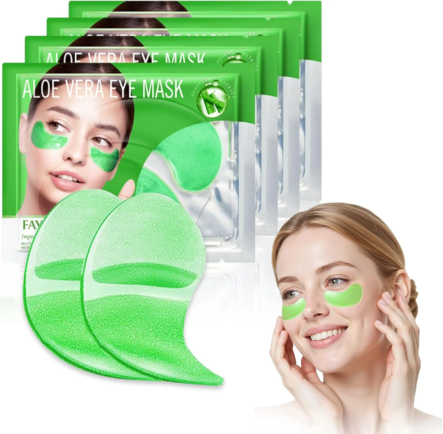 بسته 60 عددی پدهای زیر چشم آلوئه ورا، پدهای ژلی مرطوب کننده، پچ هیدروژل چشم، ایده آل برای مراقبت روزانه از چشم، پدهای نرم چشم برای ناحیه زیر چشم (سبز) بسته 60 عددی پدهای زیر چشم آلوئه ورا، پدهای ژلی مرطوب کننده، پچ هیدروژل چشم، ایده آل برای مراقبت روزانه از چشم، پدهای نرم چشم برای ناحیه زیر چشم (سبز)