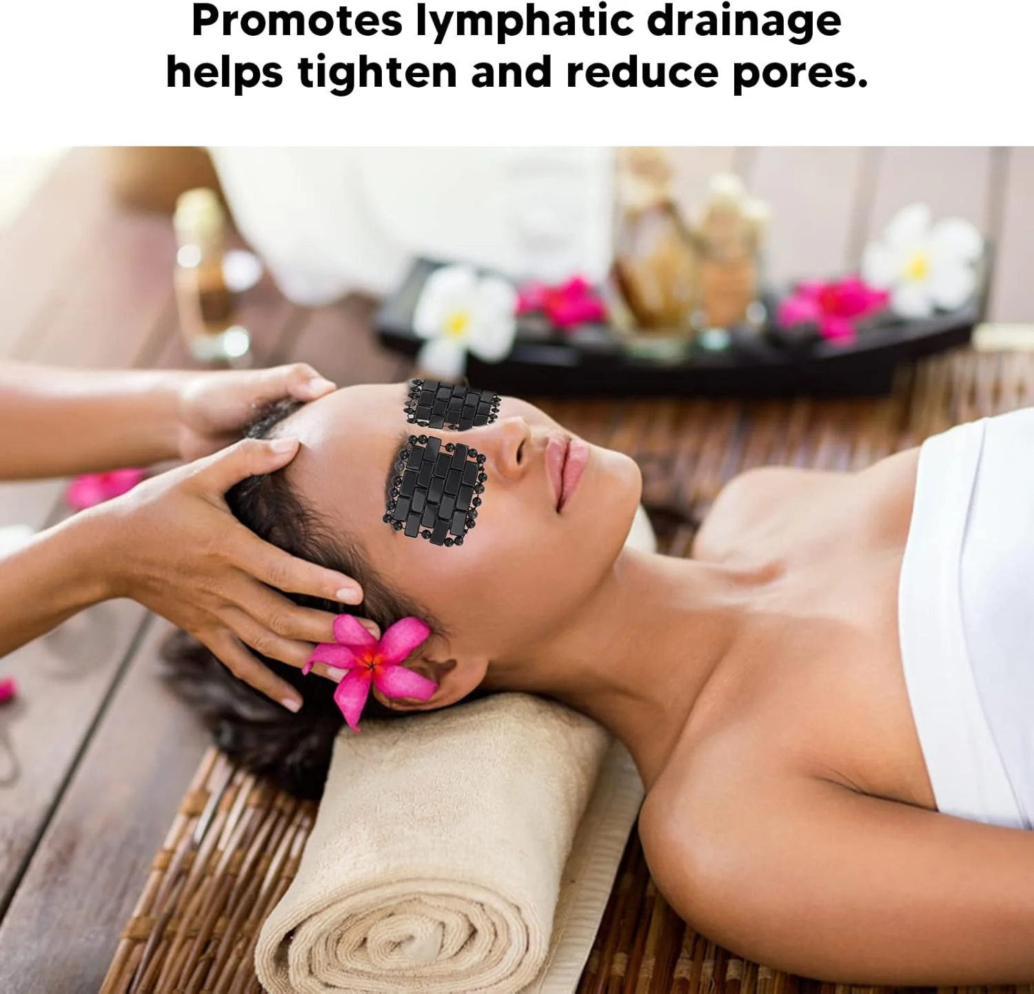 ماسک چشم یشم کوارتز Yinhing، پد کوچک خنک کننده چشم یشمی، ماسک چشم سنگی کریستالی برای صورت، ماسک خواب یشمی خنک کننده و تسکین دهنده