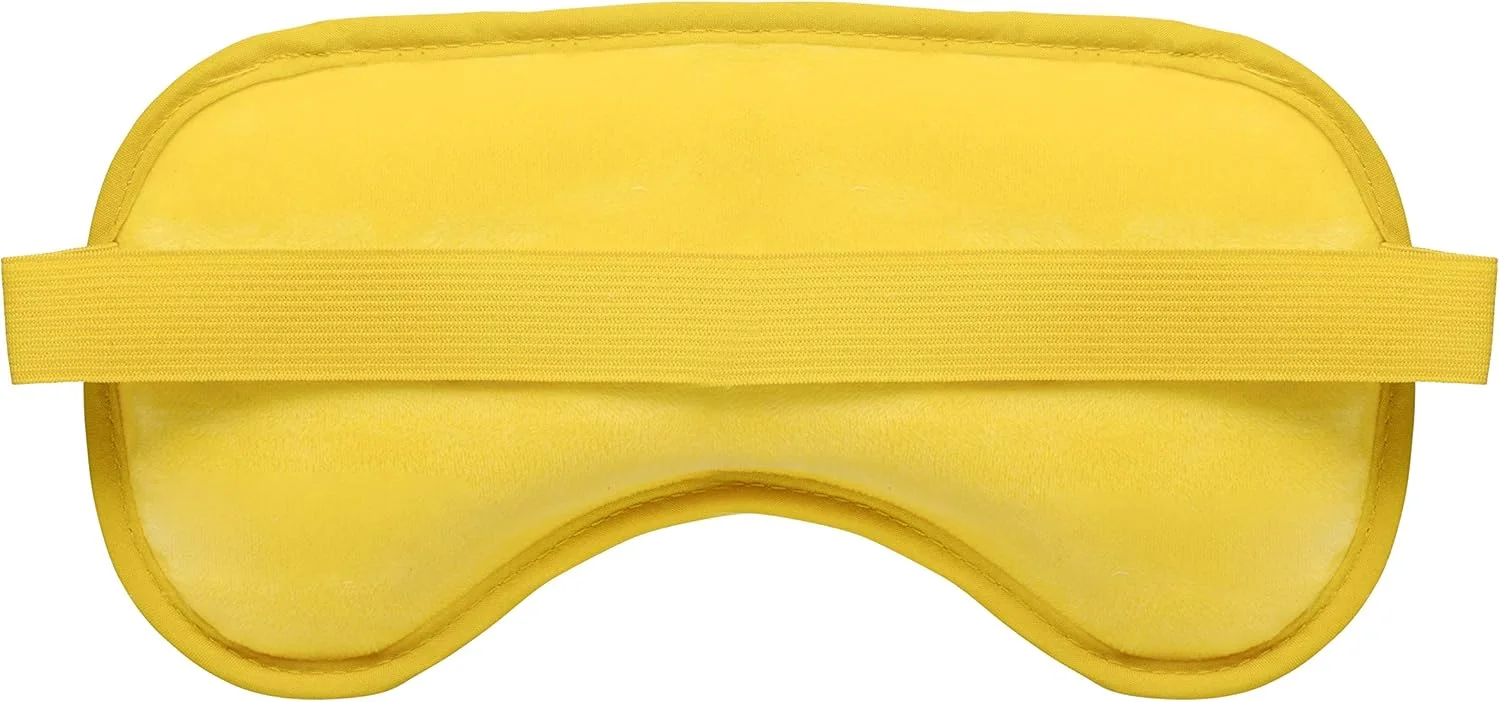 ماسک ژلی چشم Eye See برای پف چشم، زرد - ماسک چشم سرد برای درمان سیاهی دور چشم، سینوس ها، خشکی چشم و تسکین آلرژی - قابل استفاده در مایکروویو برای گرما درمانی