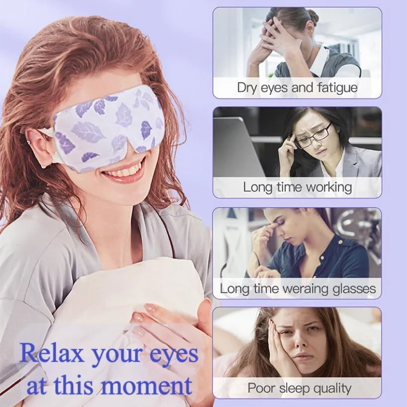 ماسک چشم گرمایشی، 10 جفت ماسک چشم بخار، ماسک چشم گرمایشی برای خشکی چشم، ماسک چشم خود گرم شونده، ماسک چشم برای پف زیر چشم، ماسک چشم فضایی یکبار مصرف گرمایشی برای سیاهی دور چشم و رفع خستگی چشم