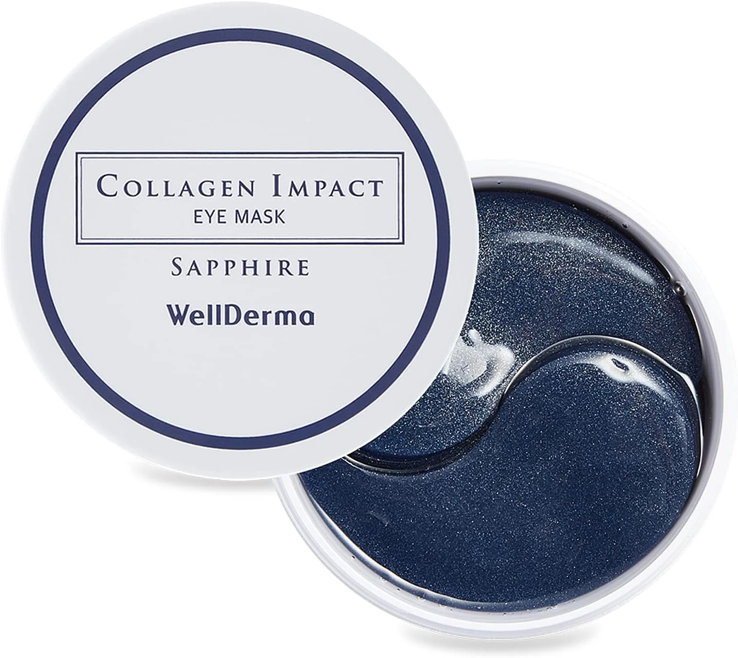 ماسک دور چشم کلاژن ولدرما با عصاره یاقوت کبود - 60 عدد پد هیدروژلی مرطوب کننده حاوی کلاژن هیدرولیز شده، پد زیر چشم برای تیرگی، چروک، خشکی و کدری پوست