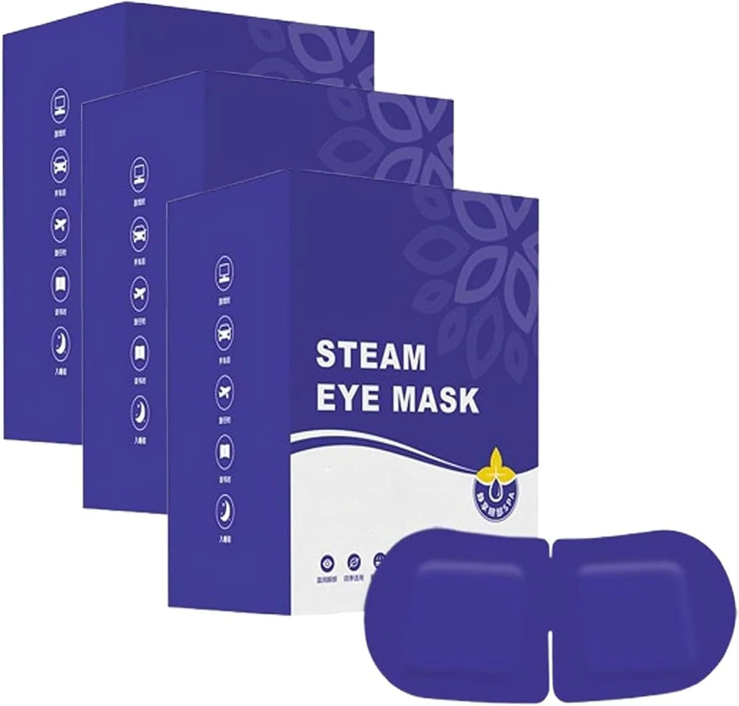 ماسک چشم بخار لومیدیو، ماسک چشم گرمایشی یکبار مصرف، کمپرس گرم چشم، ماسک چشم بخار خود گرم شونده گرمای فوری + آبرسانی تسکین دهنده برای چشم های خشک، خسته یا پف کرده (3 جعبه)
