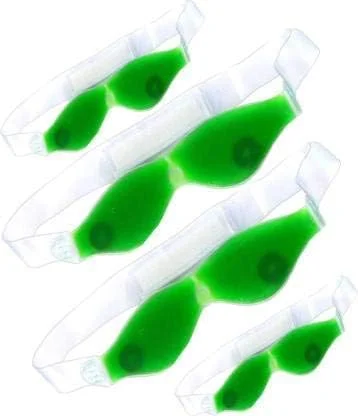 ماسک چشم ژلی خنک کننده آلوئه ورا، ماسک خواب خنک کننده یخی تابستانی برای پدهای چشم، رفع سیاهی دور چشم، خستگی، پدهای خنک کننده چشم، مراقبت از چشم (بسته 4 عددی ماسک)