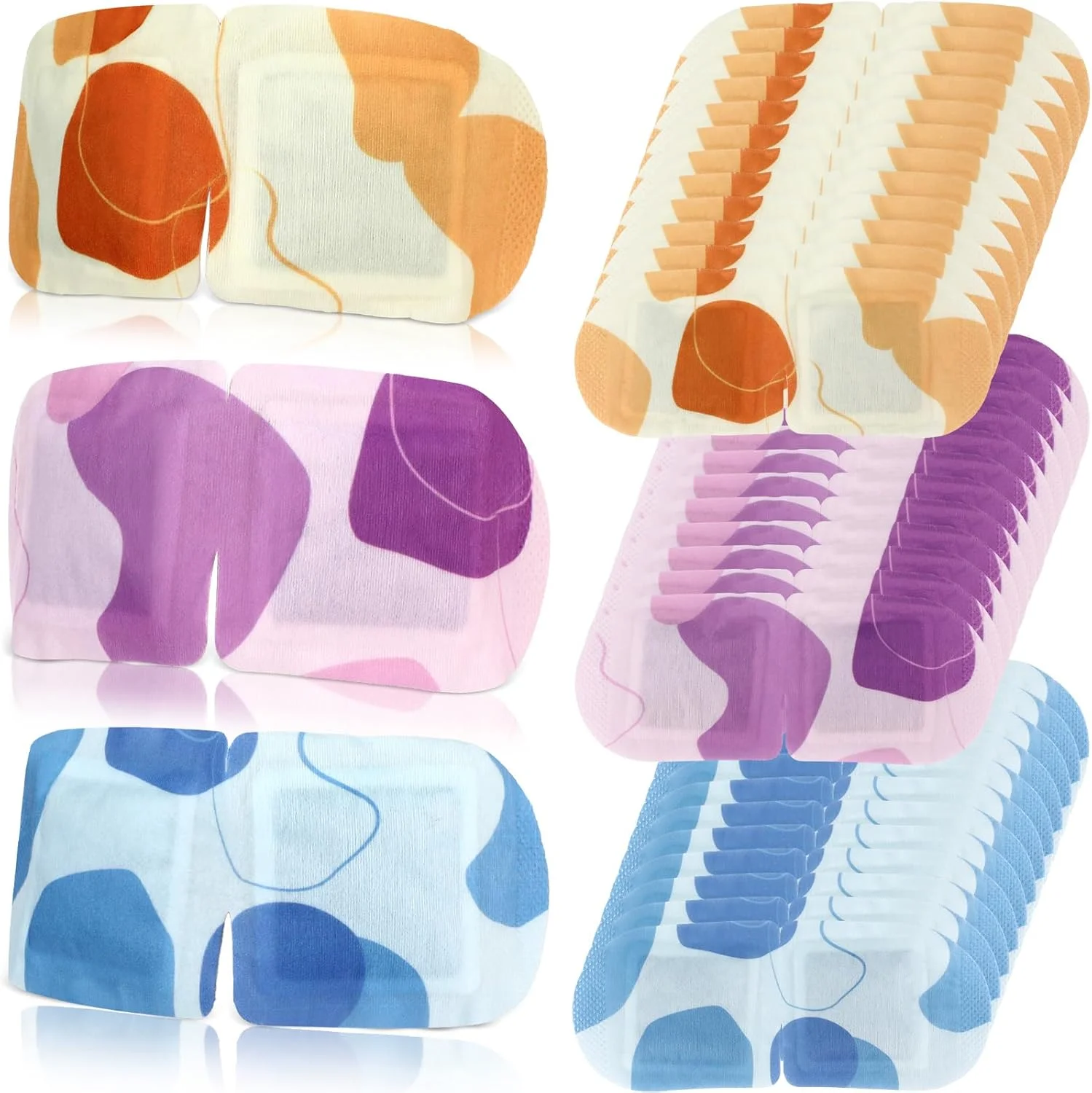 100 عدد ماسک چشم بخار گرم یکبار مصرف، کمپرس گرم برای منزل، محل کار، مسافرت، رفع خستگی چشم و خواب آرام