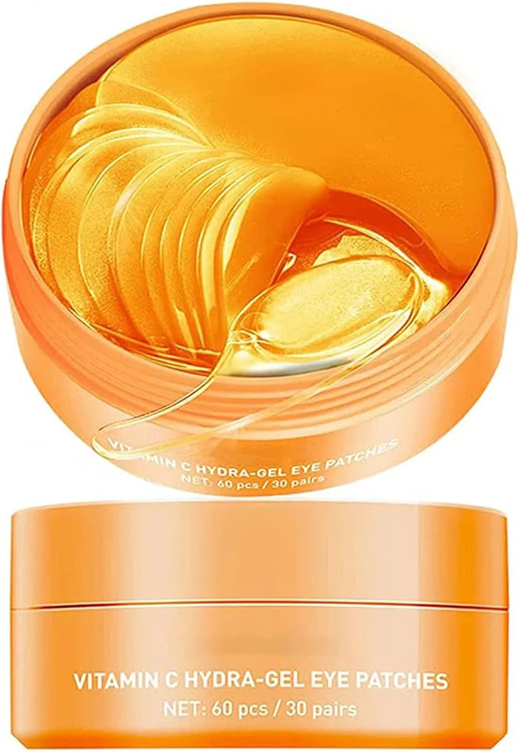 پچ های دور چشم هیدرا-ژل ویتامین C - ماسک ژلی جدید برای پف زیر چشم، ضد پیری، رفع سیاهی و مرطوب کننده پوست دور چشم (30 جفت)