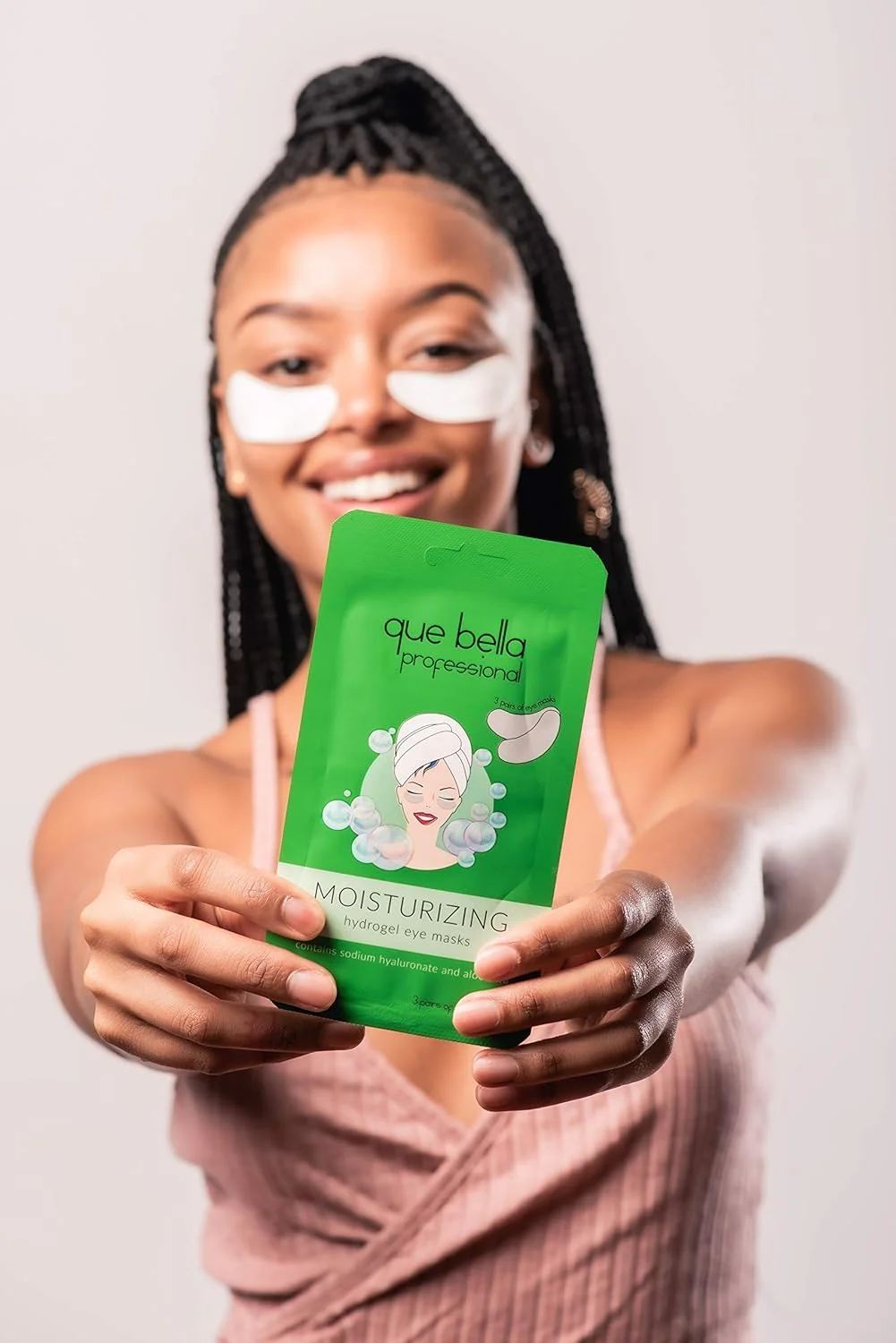 ماسک ژلی مرطوب کننده دور چشم Que Bella Professional - 3 جفت