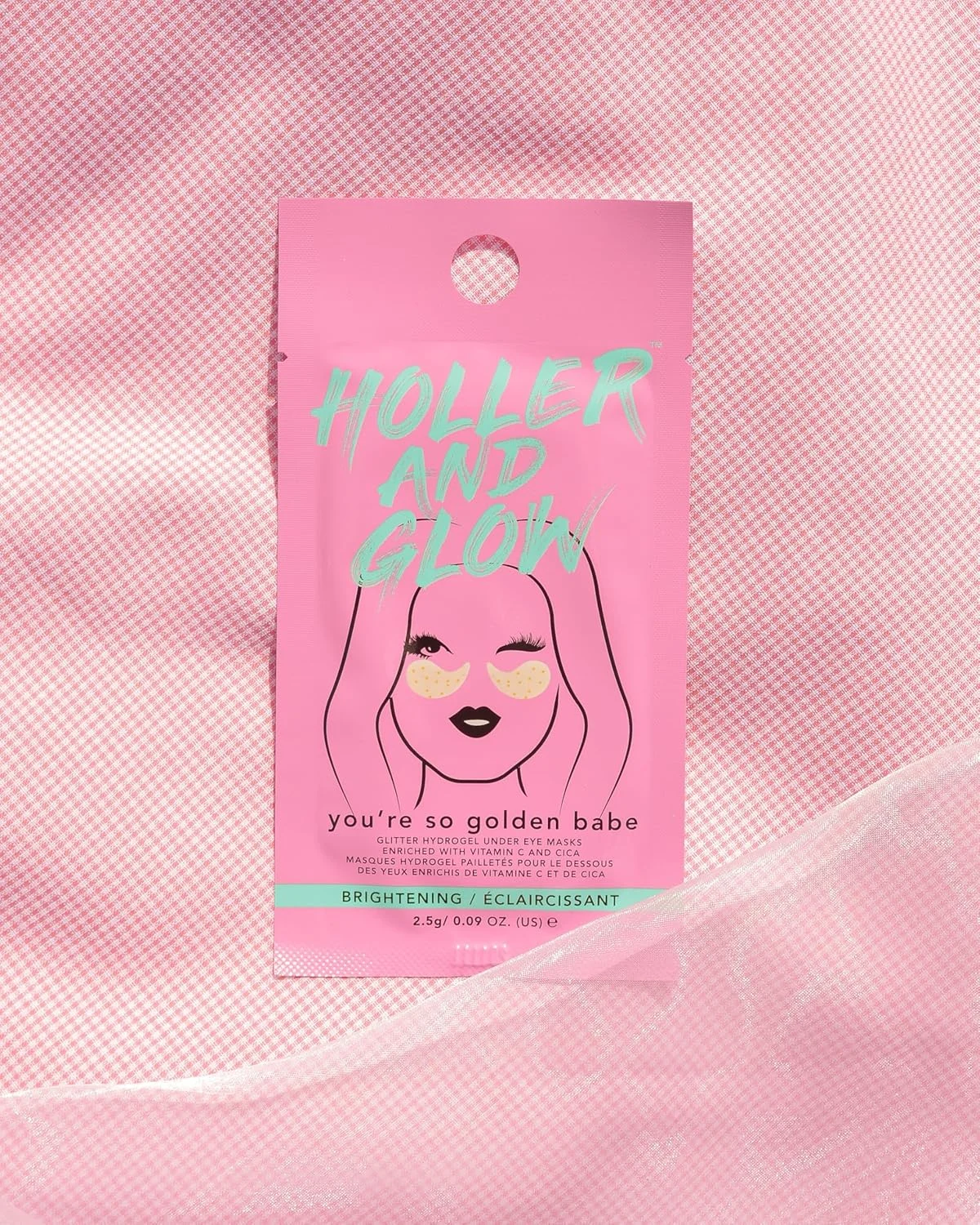 ماسک زیر چشم هیدروژل اکلیلی Nails Inc Holler and Glow You're So Golden Babe