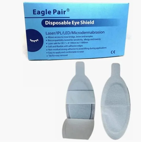 Ubden محافظ چشم یکبار مصرف برای مهمانان سالن های زیبایی (50 عدد)، محافظت از طول موج 190nm-11000nm OD7