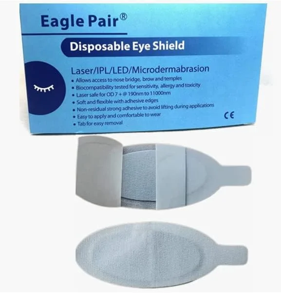 Ubden محافظ چشم یکبار مصرف برای مهمانان سالن های زیبایی (50 عدد)، محافظت از طول موج 190nm-11000nm OD7 Ubden محافظ چشم یکبار مصرف برای مهمانان سالن های زیبایی (50 عدد)، محافظت از طول موج 190nm-11000nm OD7