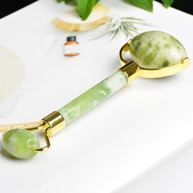 ست ماسک چشم یشم و غلتک یشم، ماسک صورت سنگی یشم و ابزار مراقبت از پوست ماساژور غلتکی صورت، ماساژور صورت و چشم