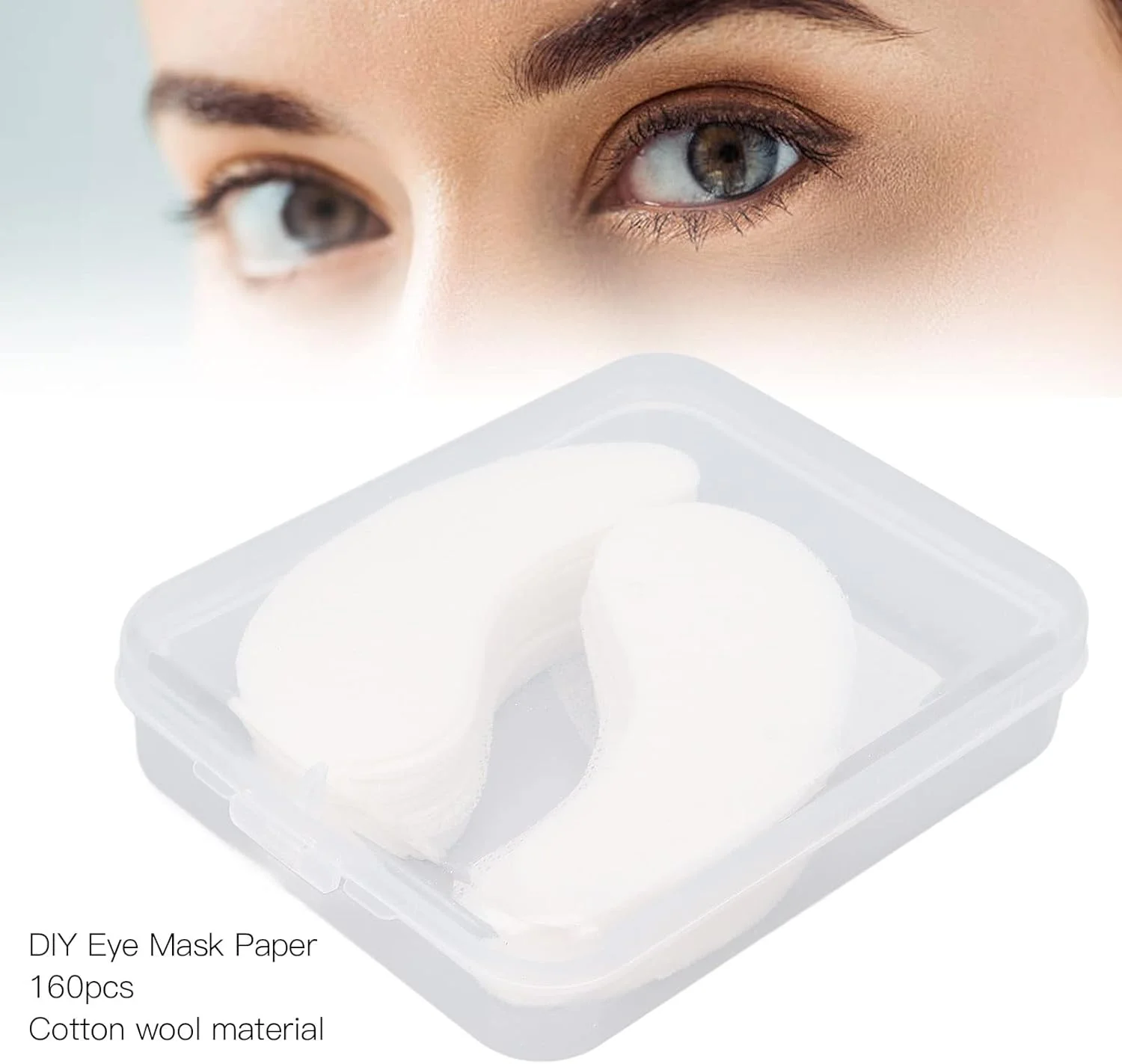 ۱۶۰ عدد ورق ماسک چشم یکبار مصرف، مناسب برای مراقبت از پوست، اسپا، آرایشی و بهداشتی