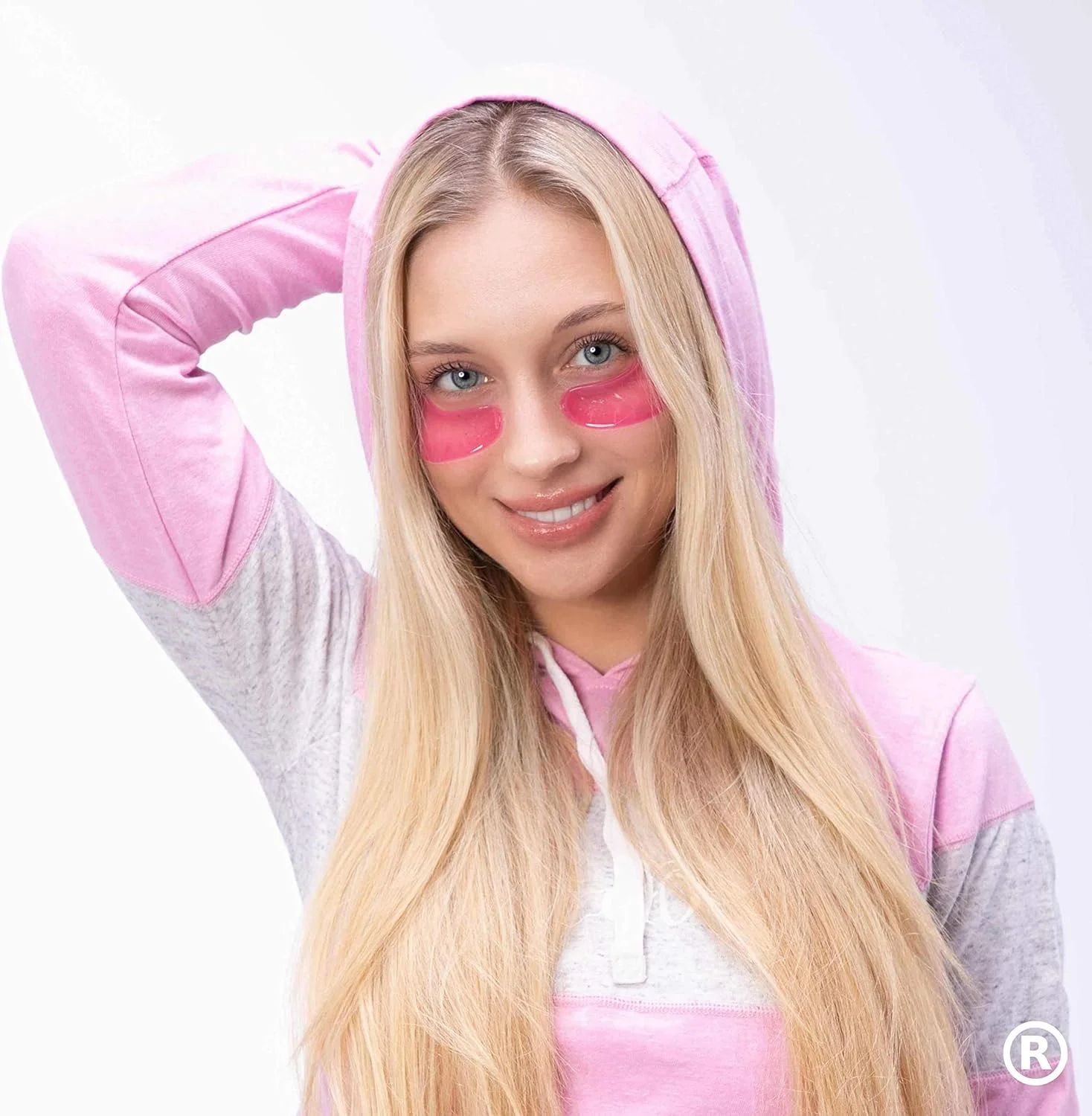 پد ماسک دور چشم انرژی اکسیر YEAUTY، 25 جفت، ماسک چشم، گریپ فروت صورتی، هیالورونیک و ویتامین C