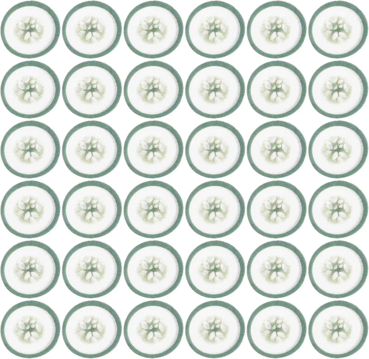 پدهای خنک کننده چشم اسپا LALAFINA، 100 عدد پد چشم با طرح خیار، پد مژه یکبار مصرف، پدهای چشمی گیاهی، ماسک های چشمی کاغذی غیر بافته برای مسافرت منزل سالن