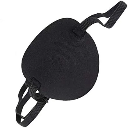 چشم بند مشکی برای کودکان و بزرگسالان، چشم بند راحت و قابل تنظیم برای پوشاندن و محافظت از چشم