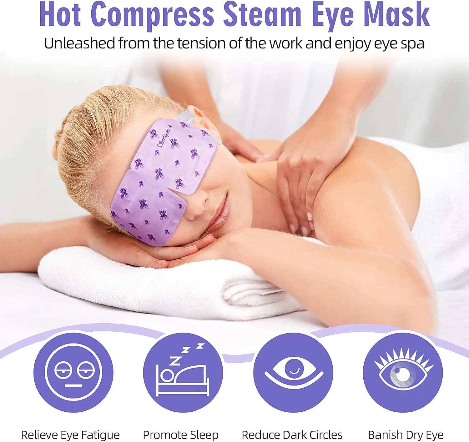 ماسک چشم بخاردار Serfeymi با رایحه اسطوخودوس (11 عدد) + بابونه (11 عدد)