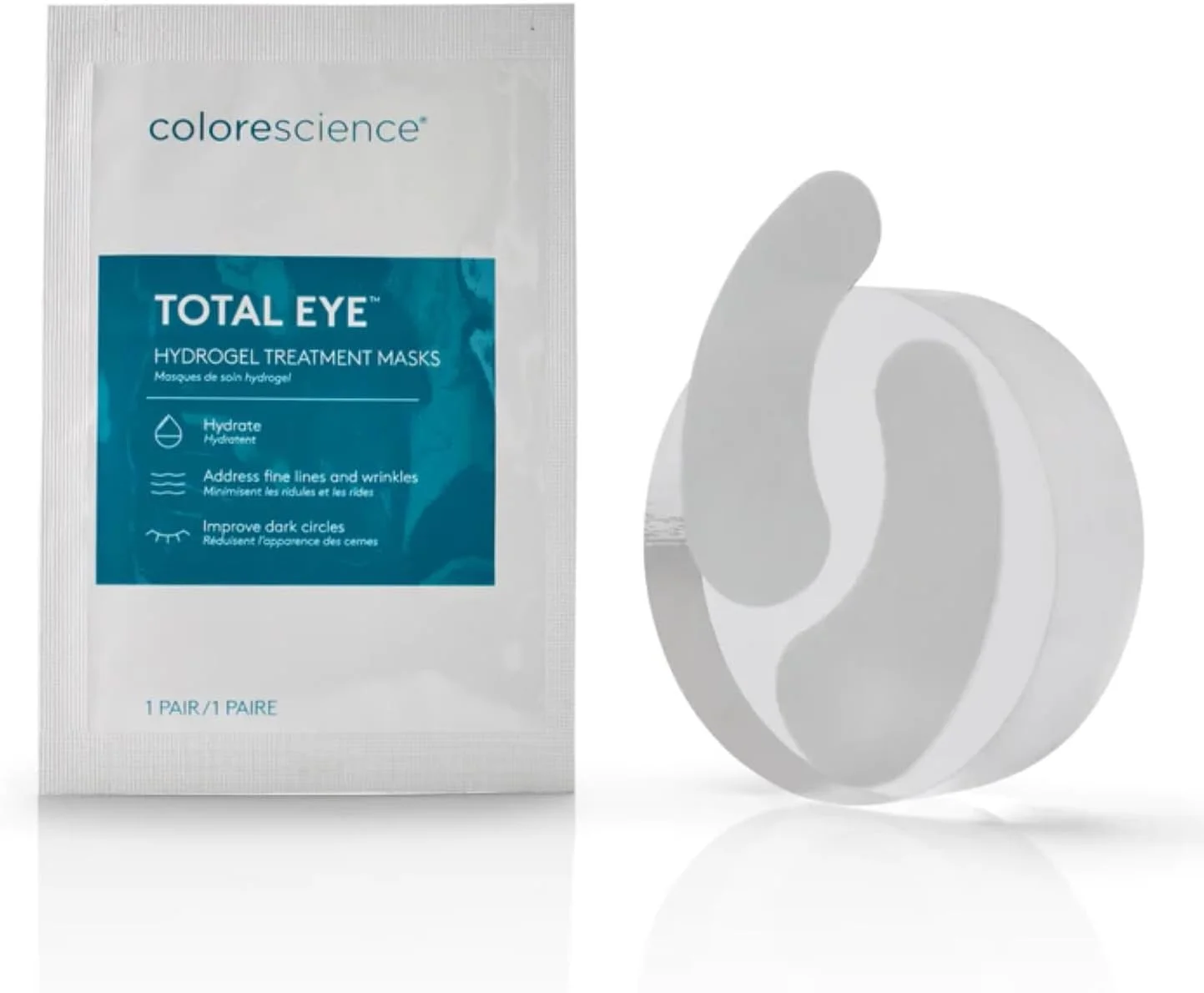 ماسک های درمان هیدروژل دور چشم Colorescience Total Eye، بسته 12 عددی