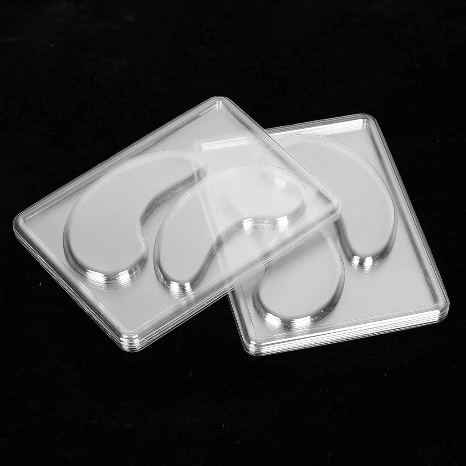 قالب ماسک چشم 25 عددی شفاف DIY پچ زیر چشم قالب سینی صفحه ای قابل استفاده مجدد برای دستگاه ماسک صورت