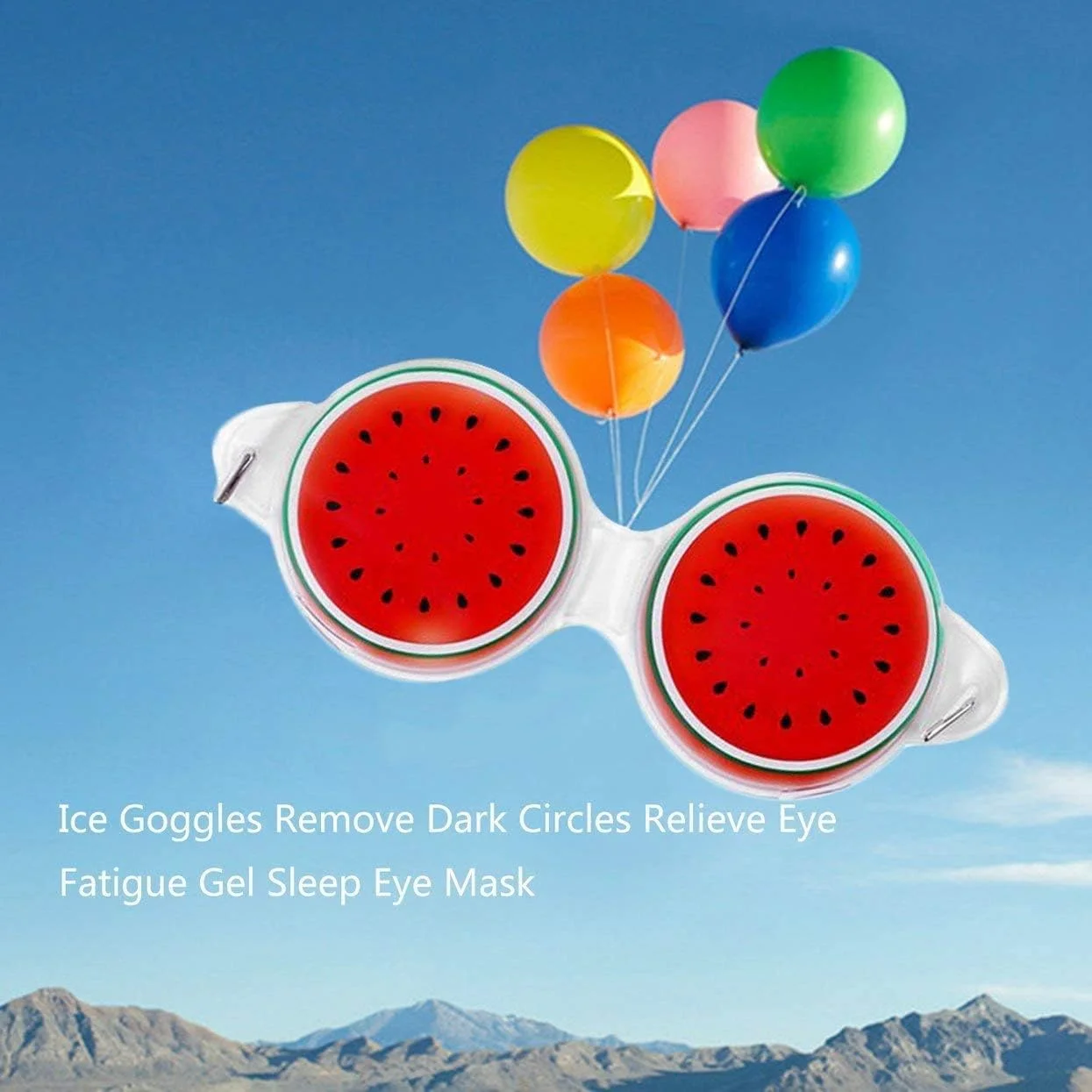 مجموعه 6 عددی ماسک چشم ژلی با طرح میوه - ماسک صورت گرم/سرد - تسکین دهنده خستگی، پف و خشکی چشم! (6 عدد)