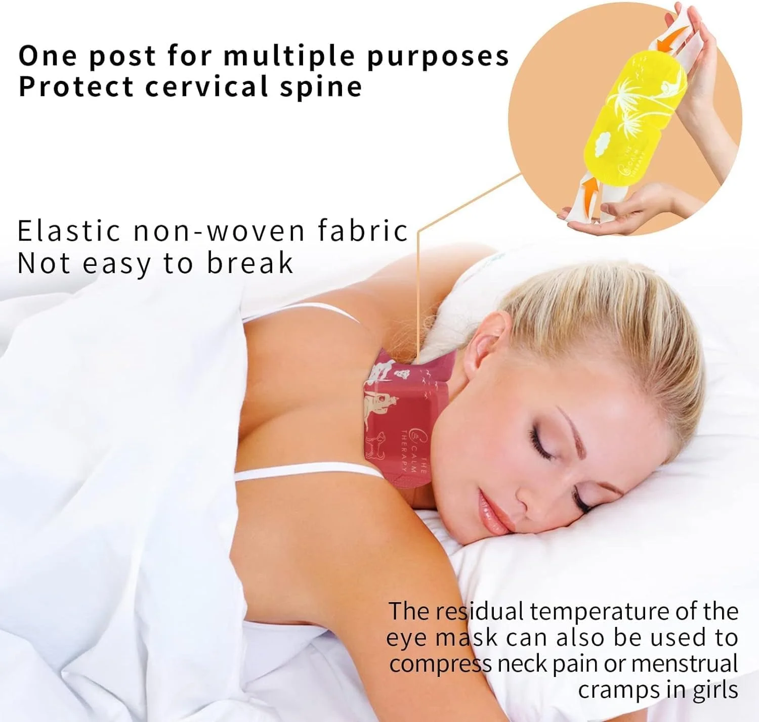 ماسک چشم گرم (5 جفت) ماسک های چشمی گرم بخار برای خشکی چشم و خستگی کمپرس آرامش بخش یکبار مصرف تسکین دهنده خستگی چشم با رایحه بابونه آرامش بخش