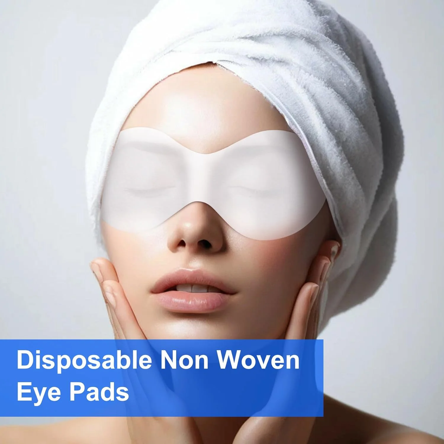 ۲۰۰ عدد ماسک چشم یکبار مصرف نبافته، کاغذ ماسک چشم پنبه ای، پوشش چشم برای صورت، ماسک چشم برای مراقبت از پوست، حفظ رطوبت، اسپا، پوشش