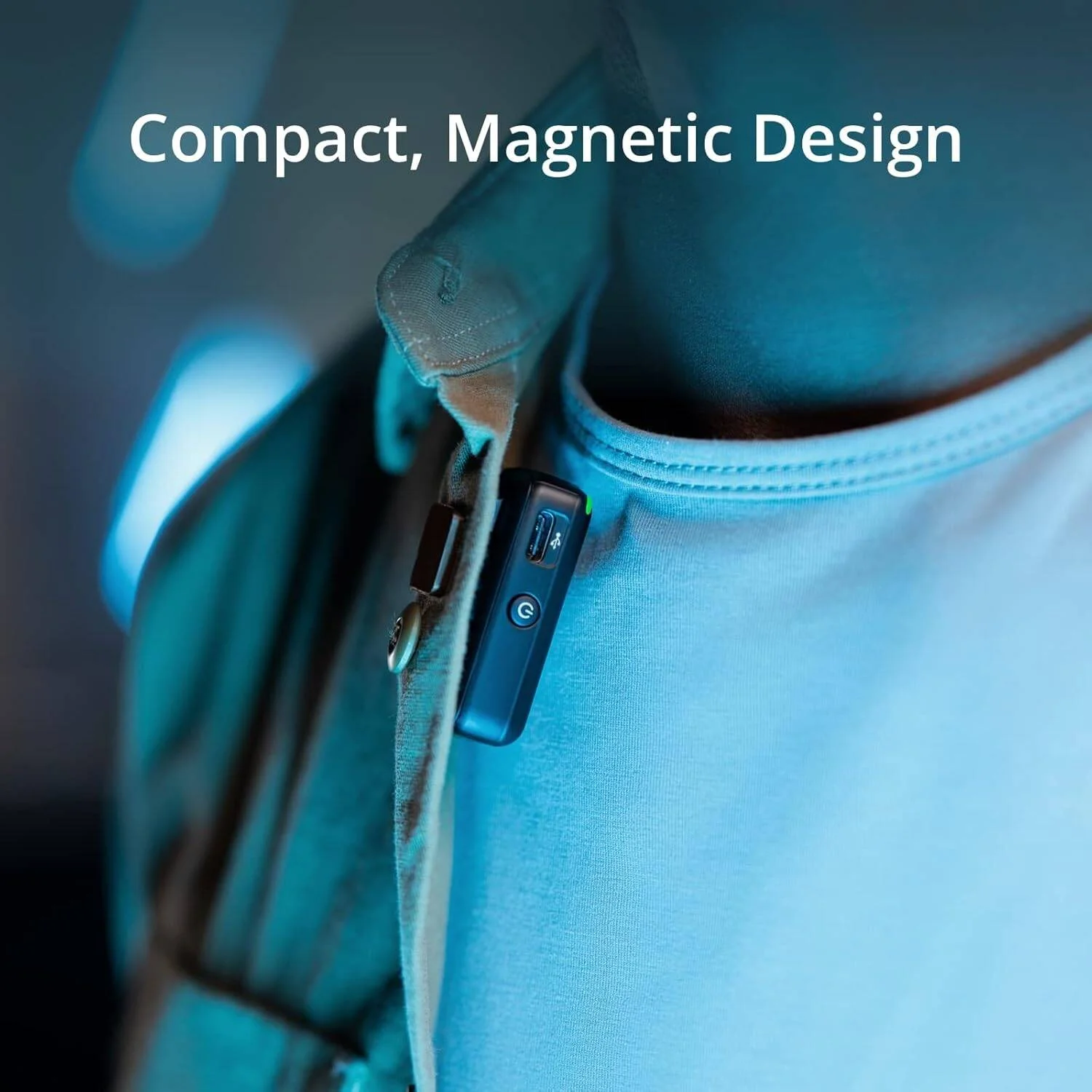 DJI Mic (1 TX + 1 RX)، میکروفون یقه ای بی سیم، برد 250 متری، 14 ساعت ضبط، میکروفون بی سیم برای کامپیوتر، آیفون، دوربین ها، ولاگ ها، پخش زنده، نسخه امارات