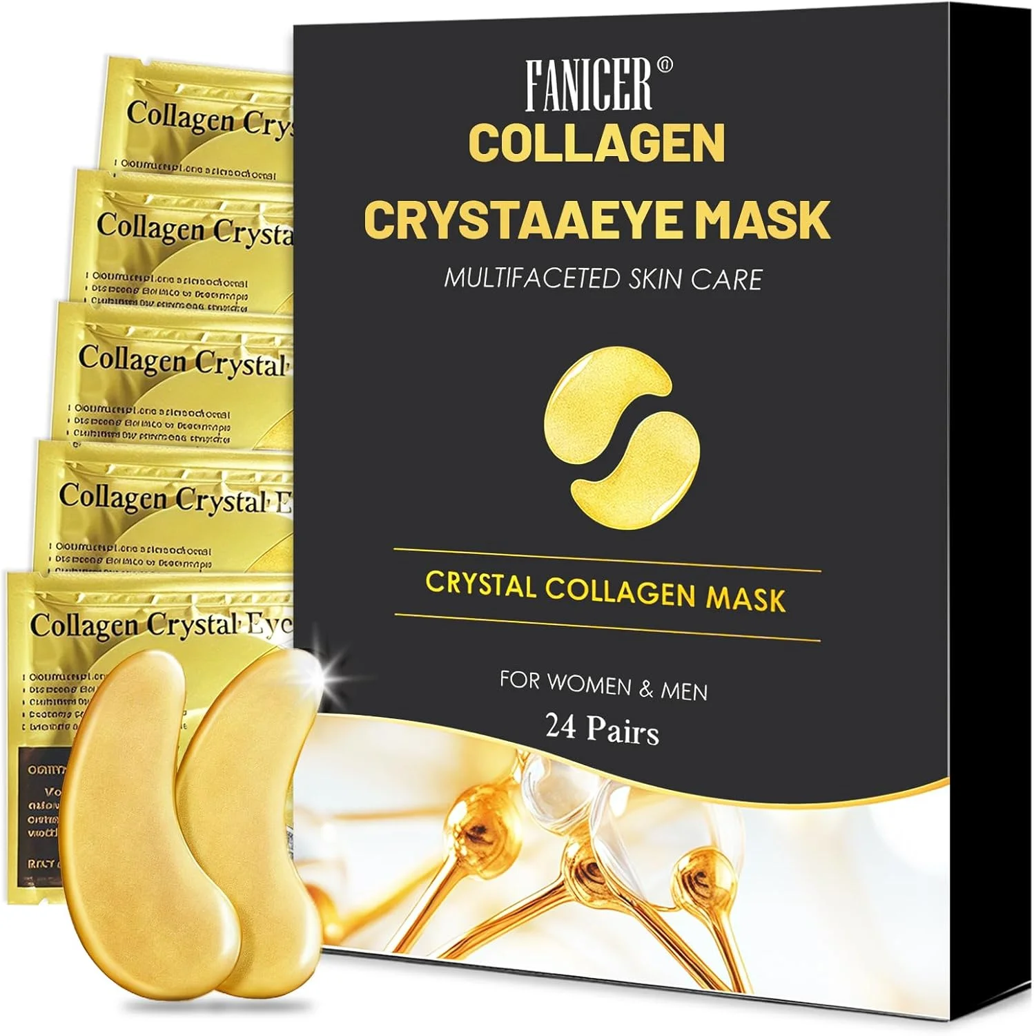 ماسک پد چشم 24 جفتی، پدهای چشم برای رفع سیاهی دور چشم، پدهای ژلی چشم، پدهای چشم برای رفع پف زیر چشم، پدهای هیالورونیک چشم، مراقبت از چشم برای آقایان و بانوان، مرطوب کننده، زرد ماسک پد چشم 24 جفتی، پدهای چشم برای رفع سیاهی دور چشم، پدهای ژلی چشم، پدهای چشم برای رفع پف زیر چشم، پدهای هیالورونیک چشم، مراقبت از چشم برای آقایان و بانوان، مرطوب کننده، زرد