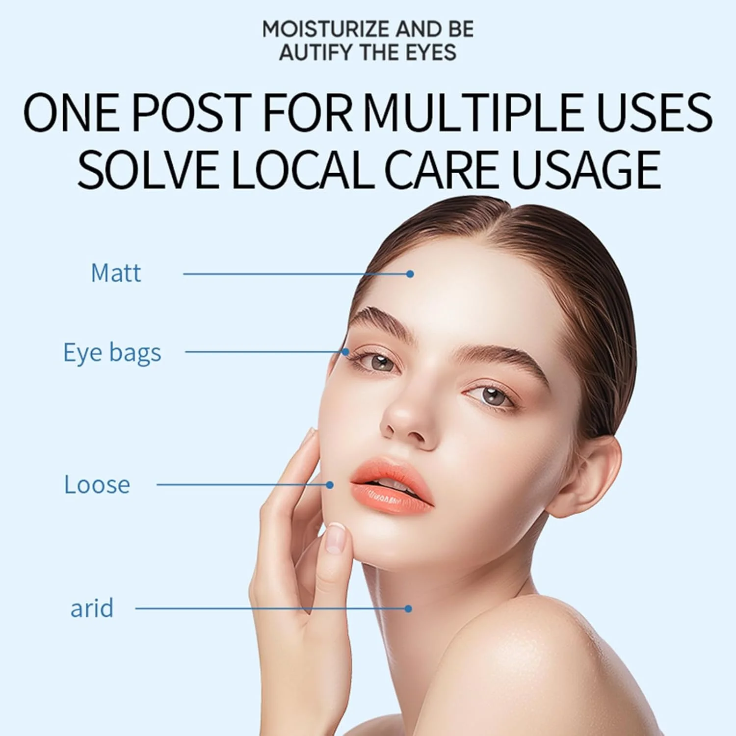 پدهای ماسک صورت برای رفع سیاهی دور چشم، پدهای دور چشم برای رفع سیاهی، پدهای دور چشم برای رفع پف و چین و چروک، ماسک پد خنک کننده و طراوت بخش دور چشم [بسته 10 عددی، آبی]