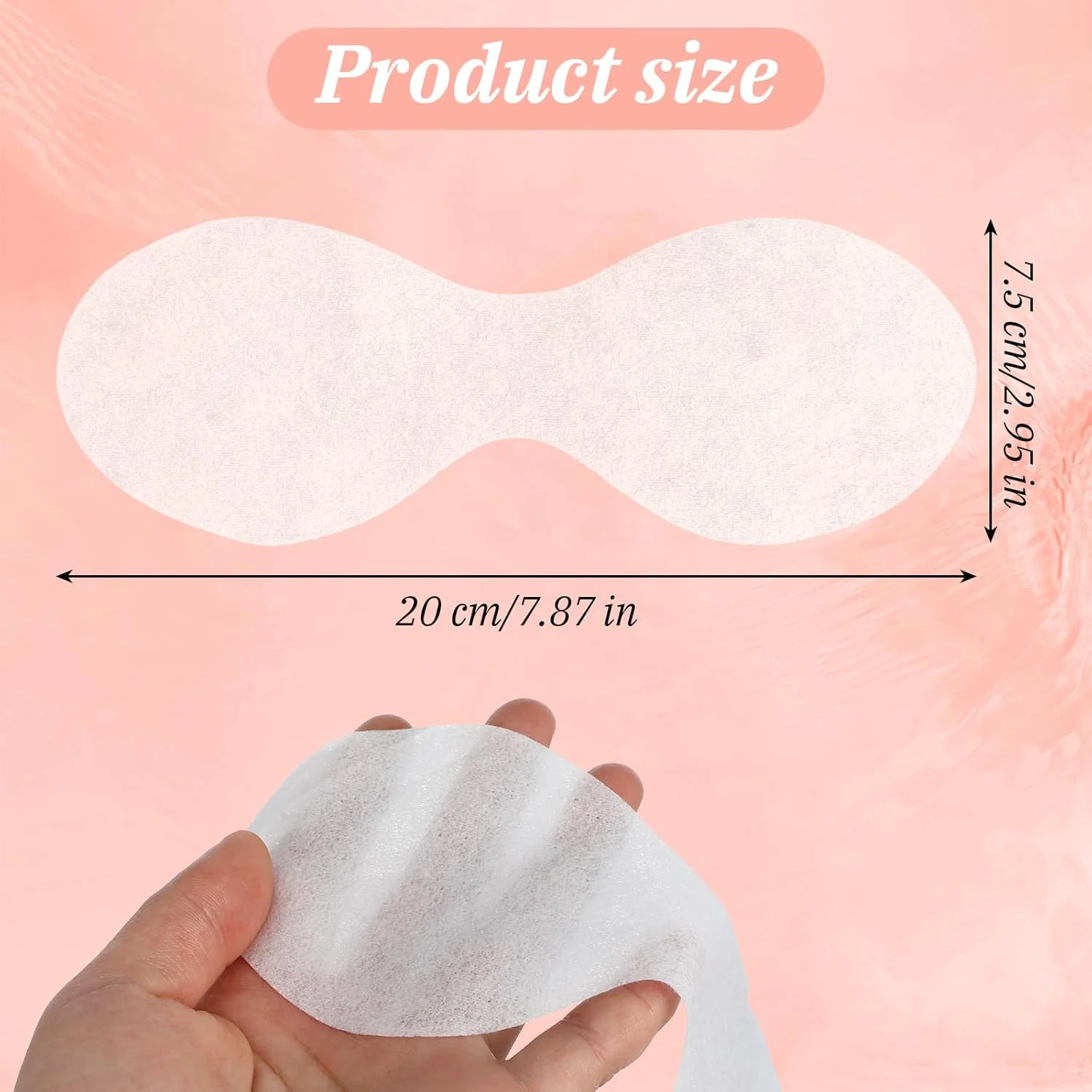 پدهای یکبار مصرف پنبه ای برای مراقبت از چشم، پدهای کاغذی صورت، روکش چشم صورت، کاغذ اسپا مراقبت از پوست، ماسک چشم شفاف کاغذی DIY، ملحفه های زیبایی، ابزارهای زیبایی برای حفظ رطوبت در اسپا مراقبت از پوست