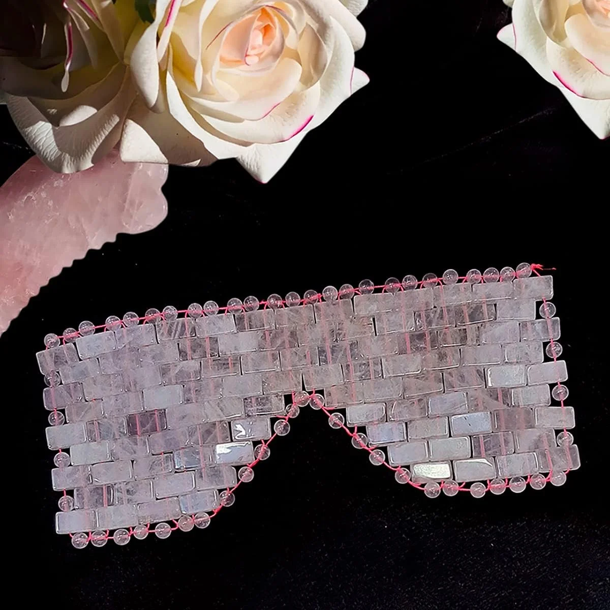 ماسک چشم رز کوارتز Shubhanjali برای مراقبت از پوست - صورتی ماسک چشم رز کوارتز Shubhanjali برای مراقبت از پوست - صورتی