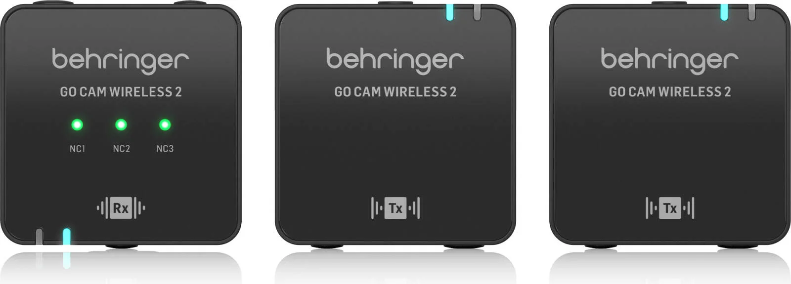 سیستم میکروفون بیسیم دوگانه گیرهای دیجیتال Behringer GO CAM WIRELESS 2 برای تولیدکنندگان محتوا، ظرفیت باتری 400 میلی آمپر ساعت، اتصال دهنده 3.5 میلیمتری و Type-C، مشکی | GOCAMWIRELESSII سیستم میکروفون بیسیم دوگانه گیرهای دیجیتال Behringer GO CAM WIRELESS 2 برای تولیدکنندگان محتوا، ظرفیت باتری 400 میلی آمپر ساعت، اتصال دهنده 3.5 میلیمتری و Type-C، مشکی | GOCAMWIRELESSII