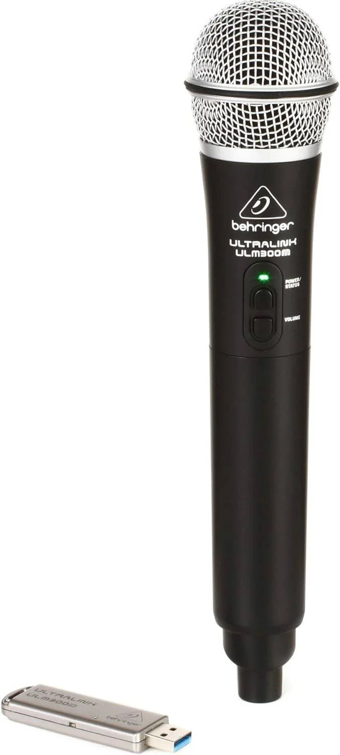 میکروفون دستی Behringer Ulm300M و گیرنده USB دو حالته Ulm300D میکروفون دستی Behringer Ulm300M و گیرنده USB دو حالته Ulm300D