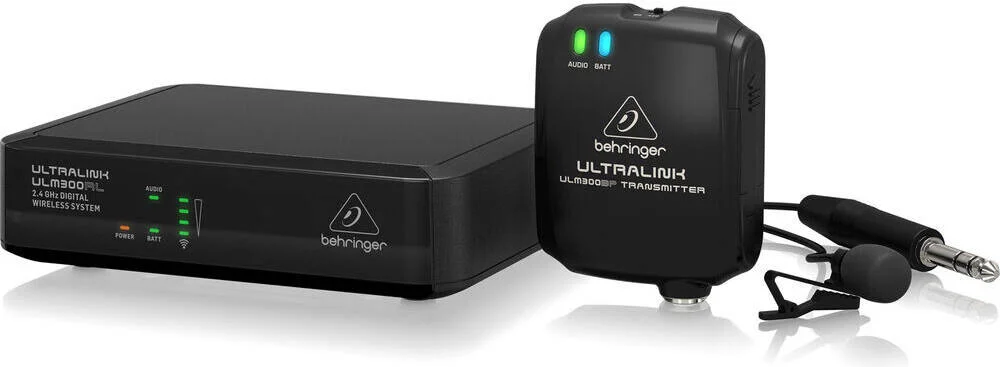 سیستم میکروفون یقه ای بی سیم Behringer ULM300LAV 2.4 گیگاهرتز، کاردیوئید، فرستنده و گیرنده کمری، برد 30 متر، مشکی | ULM300LAV سیستم میکروفون یقه ای بی سیم Behringer ULM300LAV 2.4 گیگاهرتز، کاردیوئید، فرستنده و گیرنده کمری، برد 30 متر، مشکی | ULM300LAV