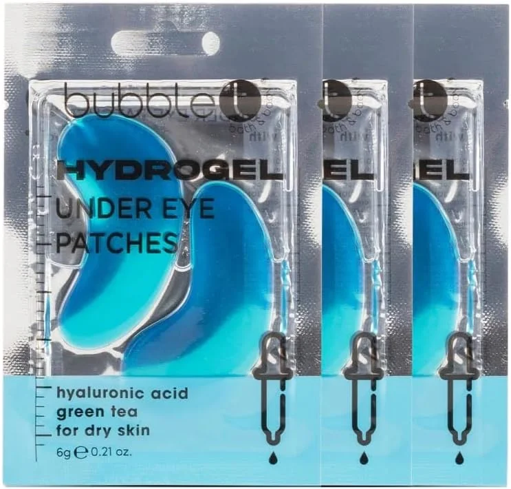 پچ زیر چشم هیدروژلی Bubble T Cosmetics حاوی هیالورونیک اسید و چای سبز، درمان تیرگی دور چشم، بسته 3 عددی