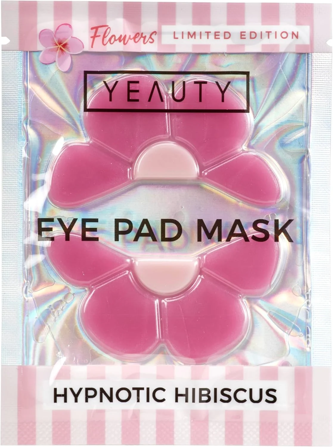 پد ماسک چشم هیبیسکوس هیپنوتیک YEAUTY - پدهای چشم با گل هیبیسکوس و اسید هیالورونیک نسخه محدود - 1 جفت