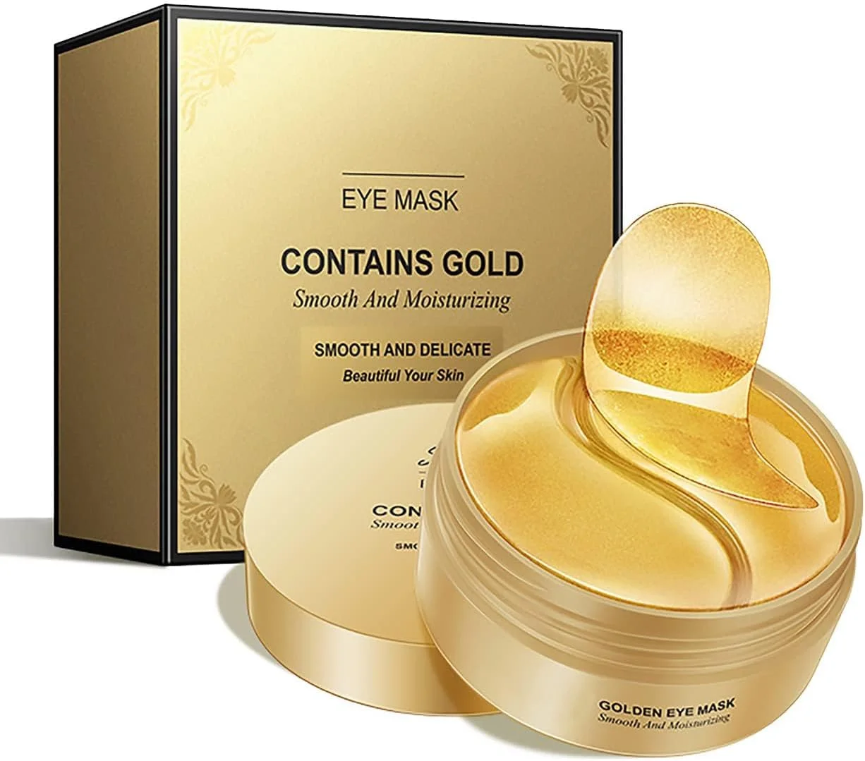 پچ ماسک دور چشم طلایی، 30 جفت، درمان سیاهی و پف زیر چشم، مرطوب کننده و آبرسان برای خطوط ریز، احیا کننده پوست، مناسب برای انواع پوست (80 گرم) پچ ماسک دور چشم طلایی، 30 جفت، درمان سیاهی و پف زیر چشم، مرطوب کننده و آبرسان برای خطوط ریز، احیا کننده پوست، مناسب برای انواع پوست (80 گرم)