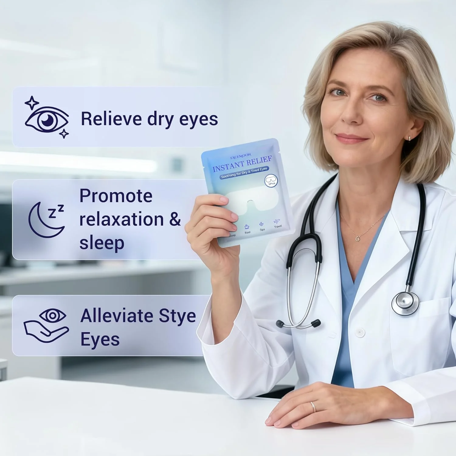 ماسک چشم بخار خود گرم شونده: کمپرس گرم چشم برای خشکی چشم، درمان گل مژه - 10 عدد ماسک خواب مرطوب یکبار مصرف برای رفع خستگی چشم و تسکین سردرد - ایده آل برای مسافرت و هدیه اسپا (بدون عطر)