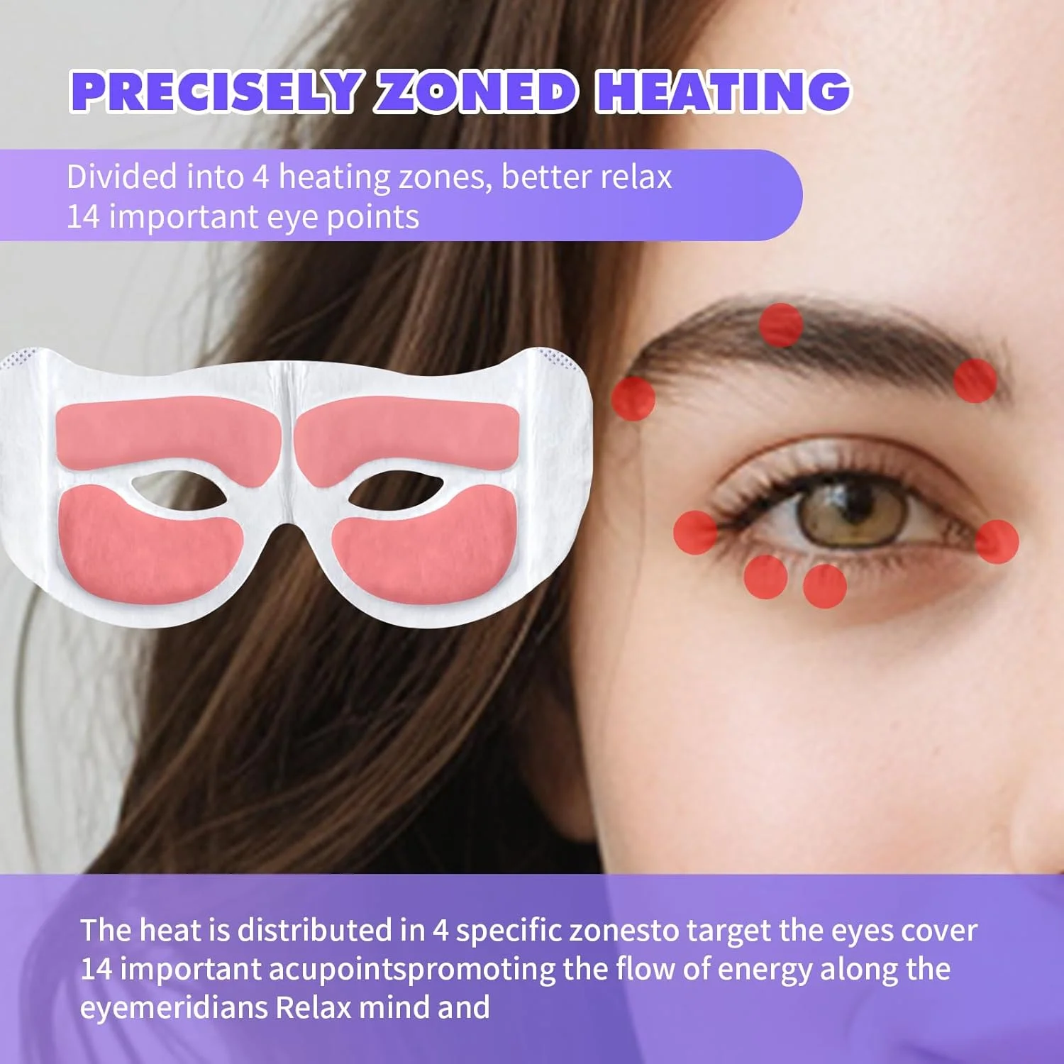 18 بسته ماسک چشم بخار برای خشکی چشم، ماسک چشم گرم 40 دقیقه ای، ماسک چشم حرارتی، کاهش پف و سیاهی دور چشم، ملزومات سفر، ماسک چشم برای خواب یکبار مصرف (اسطوخودوس، توخالی)