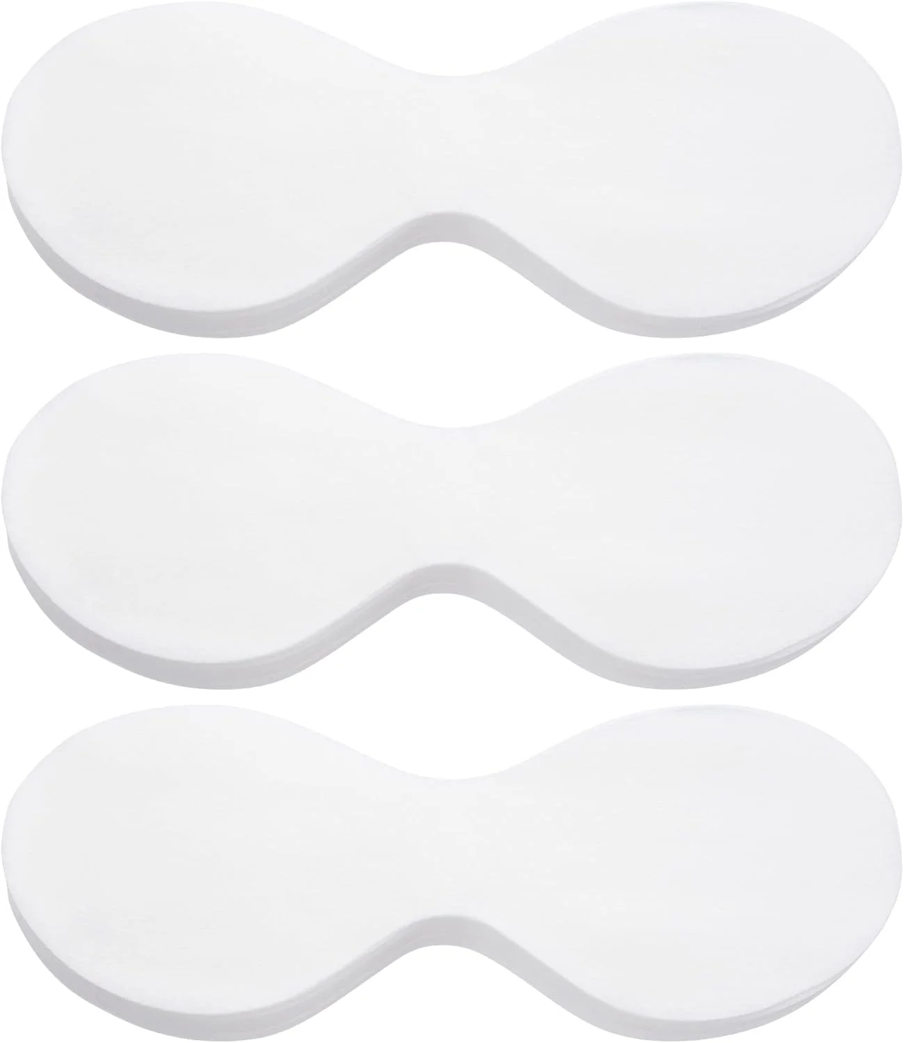 برگه ماسک چشم یکبار مصرف جوز، 300 عدد، پد چشم غیر بافته، پد چشم پنبه ای برای صورت، برگه های زیبایی ماسک چشم شفاف برای آرایش