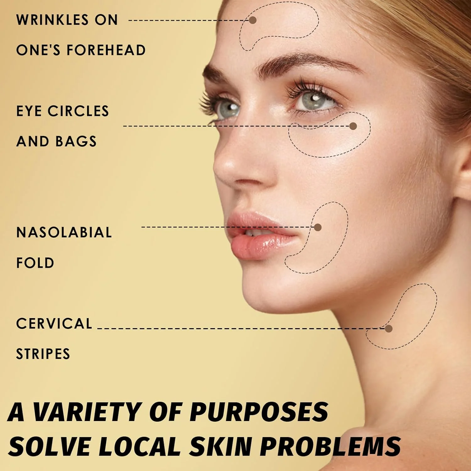 ماسک چشم طلای 24 عیار، کمک به کاهش پف چشم، ماسک های آبرسان پچ های ژلی چشم، مرطوب کننده بهینه ناحیه چشم، آبرسان، مرطوب کننده، مغذی پچ های چشم طلای 24 عیار برای پف چشم