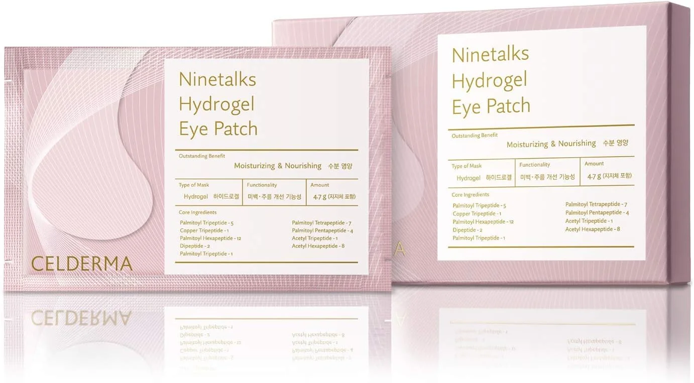 پچ زیر چشم هیدروژل CELDERMA Season9 Ninetalks [4 جفت] ضد پیری، سفت کننده، خنک کننده