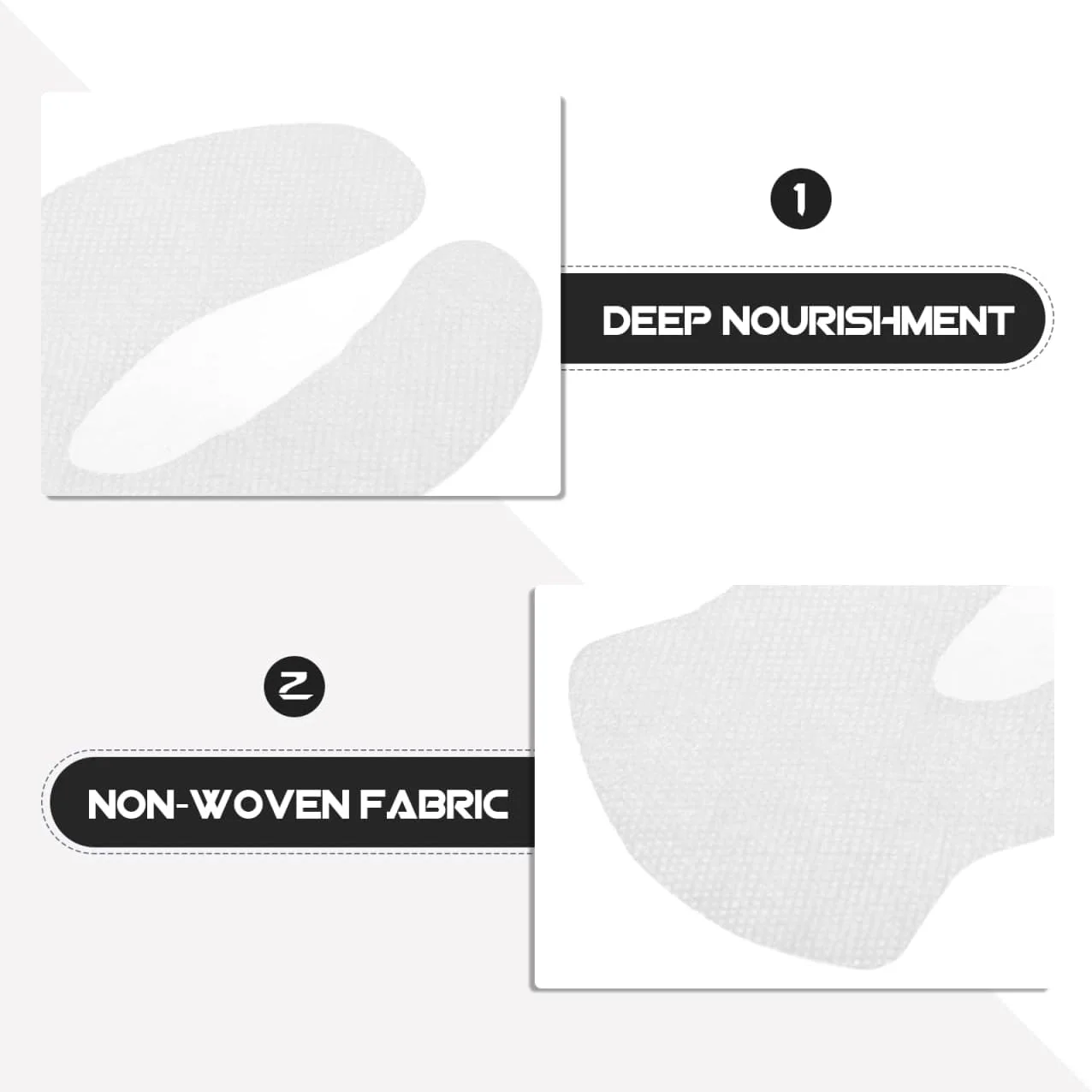 بسته 200 عددی پدهای یکبار مصرف مراقبت از چشم WOONEKY، ماسک صورت برای مرطوب کردن چشم ها، مناسب برای استفاده در منزل و مسافرت، مراقبت عمیق برای چشم های درخشان