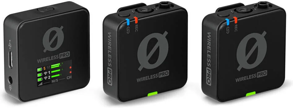 سیستم میکروفون بیسیم کامپکت RØDE Wireless PRO با میکروفونهای یقهای، ضبط صدای 32 بیتی، رمزگذاری 128 بیتی، باتری تا 7 ساعت، GainAssist هوشمند، تولید محتوا، مشکی | WIPRO سیستم میکروفون بیسیم کامپکت RØDE Wireless PRO با میکروفونهای یقهای، ضبط صدای 32 بیتی، رمزگذاری 128 بیتی، باتری تا 7 ساعت، GainAssist هوشمند، تولید محتوا، مشکی | WIPRO